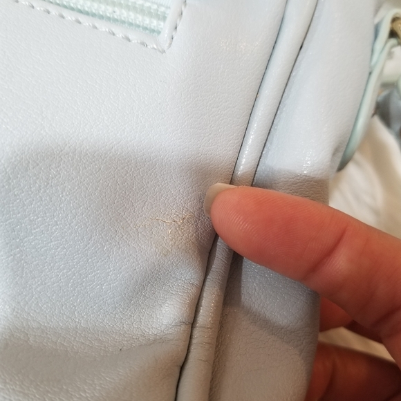 ALDO Crossbody Bag Color Baby Blue Adjustable Straps And Gold Hardware. - Picture 9 of 17